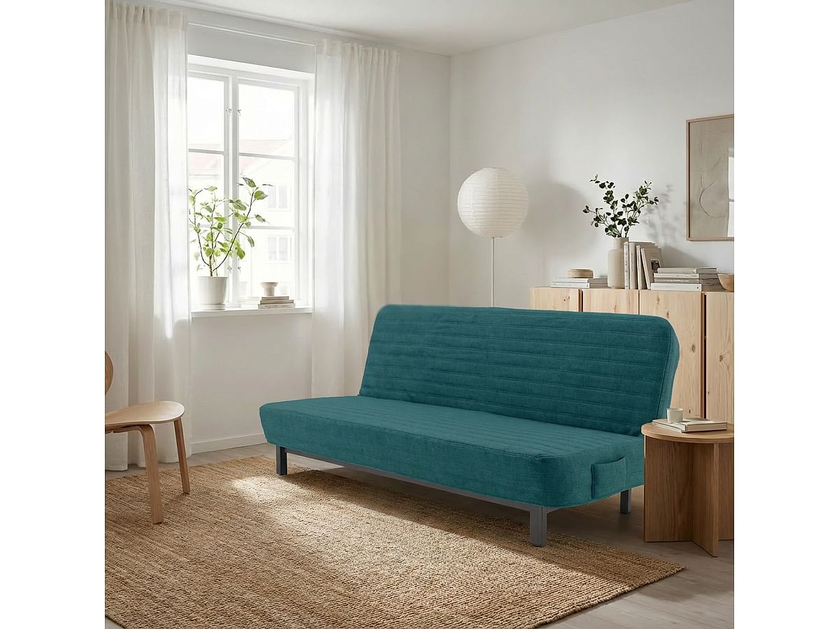 Cover for NYHAMN 3-seat sofa bed, quilted with diamonds - Nyhamn - dopasowany pod twoja sofe