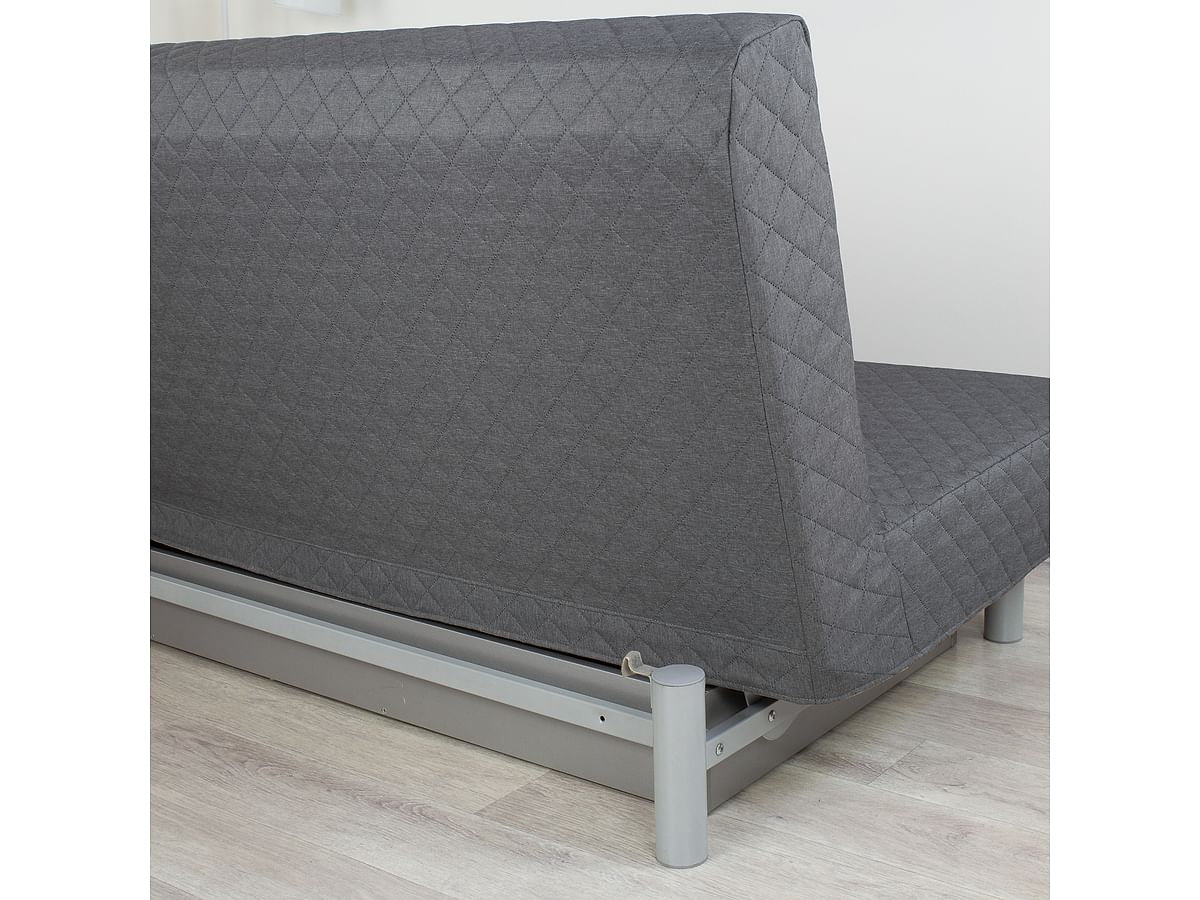 Cover for BEDDINGE 3-seat sofa bed, quilted with diamonds