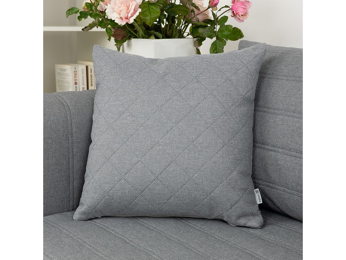 Cover for BEDDINGE 3-seat sofa bed, quilted with diamonds