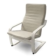 Pokrowiec na poduszkę fotela POÄNG w pasy poziome - Beige L25, Zdjęcie 2