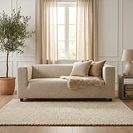 Pokrycie sofy KLIPPAN, 2-osobowej - Beige A1, Zdjęcie 1