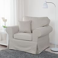 Cover for EKTORP armchair - Beige A1, Photo 1