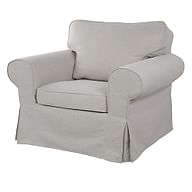 Cover for EKTORP armchair - Beige A1, Photo 5
