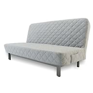 Cover for NYHAMN 3-seat sofa bed, quilted with diamonds - Gray L32, Photo 2