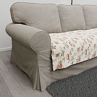 Narzuta na sofę EKTORP, 3-osobową - Rose flower on beige background R16, Zdjęcie 2