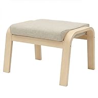 POANG footrest cover - Beige A1, Photo 1