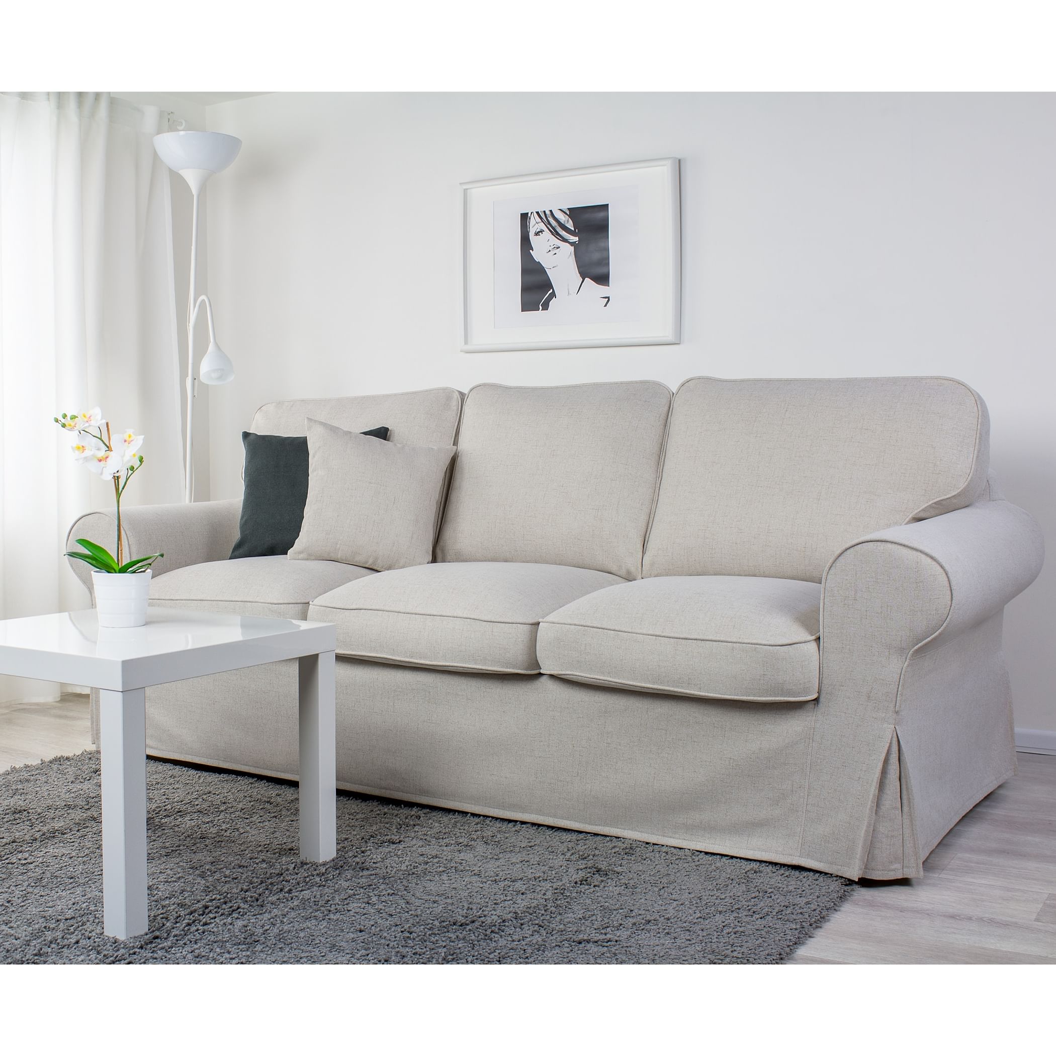 Cover for EKTORP 3-seat sofa - Beige A1