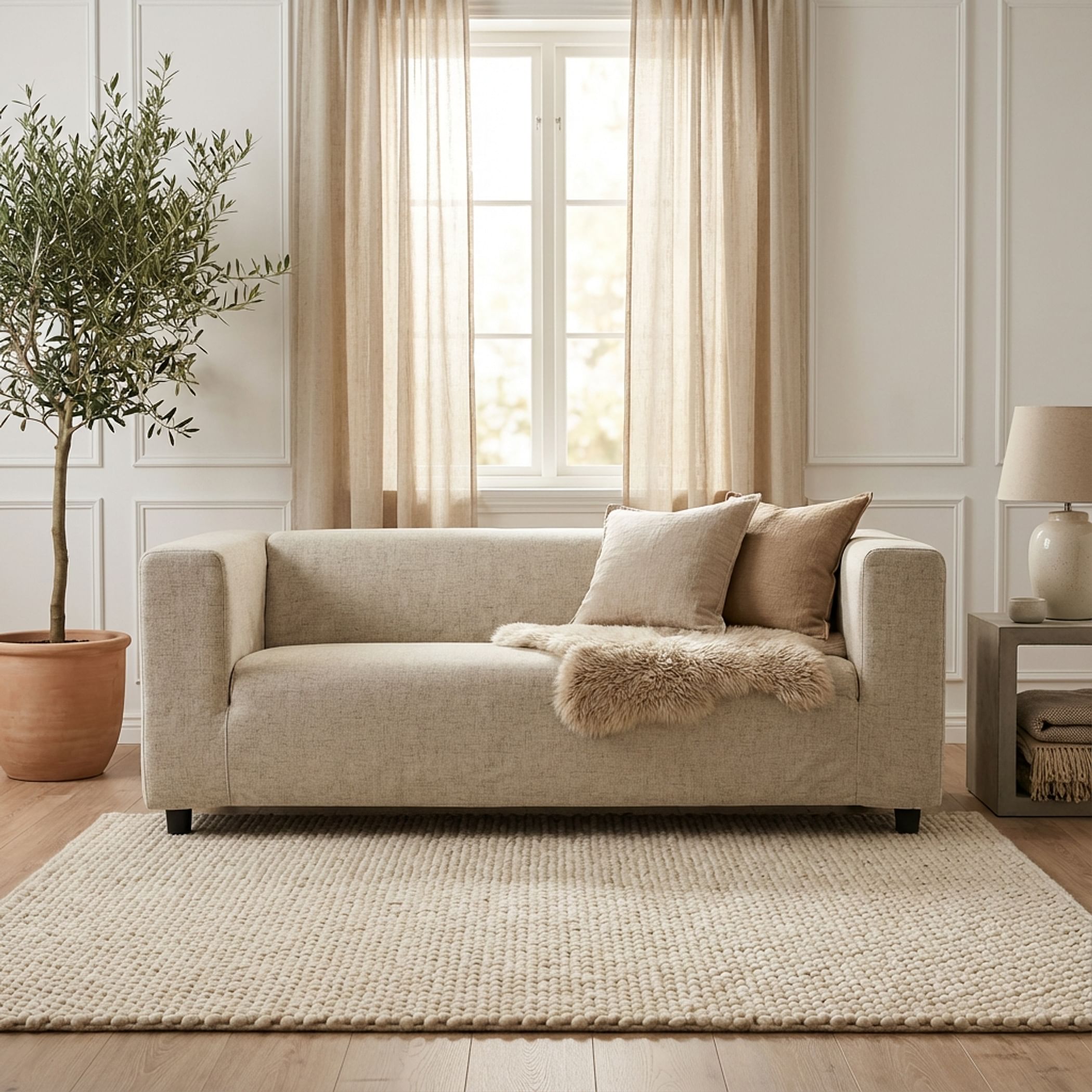 Pokrycie sofy KLIPPAN, 2-osobowej - Beige A1