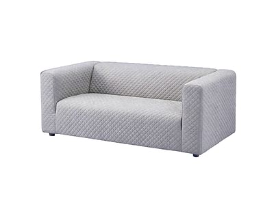 Cover for a KLIPPAN 2-seater sofa, diamond quilted
