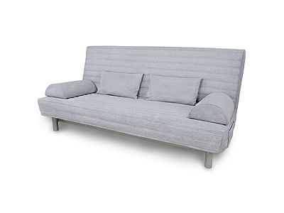 Cover for BEDDINGE 3-seat sofa bed, quilted with stripes