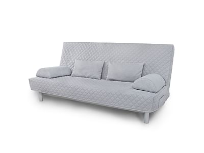 Cover for BEDDINGE 3-seat sofa bed, quilted with diamonds